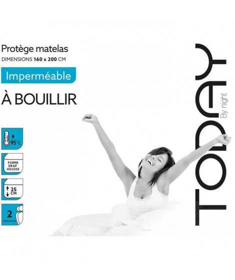 Protege Matelas 160x200cm Imperméable Today A Bouillir