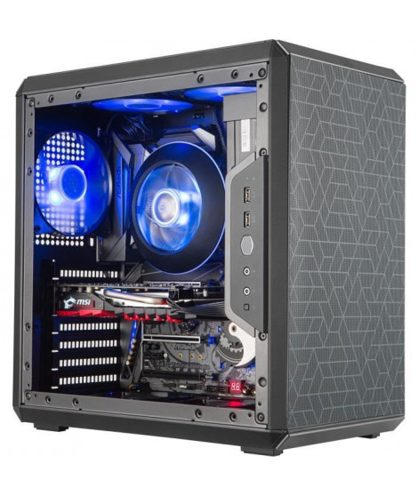 COOLER MASTER LTD BOITIER PC Q500L - Gaming - 2xFiltres Magnétiques - Noir - Verre trempé - Format ATX (MCB-Q500L-KANN-S00)