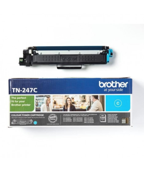 Toner cyan haute capacité - BROTHER - TN247C - 2300 pages