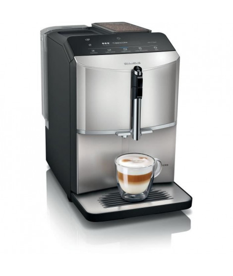 Machine a café SIEMENS - EQ300 S300 - 5 boissons, bac a grains 250g, réservoir d'eau 1,4L, Bandeau sensitif avec ecran LCD