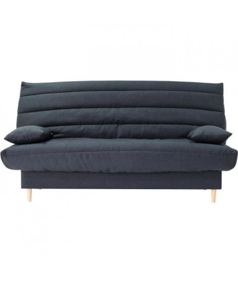Clic clac 3 places LIV 20 - Tissu Soro gris - Couchage 125x190 cm - Avec coussins - L193 x P95 x H93 cm