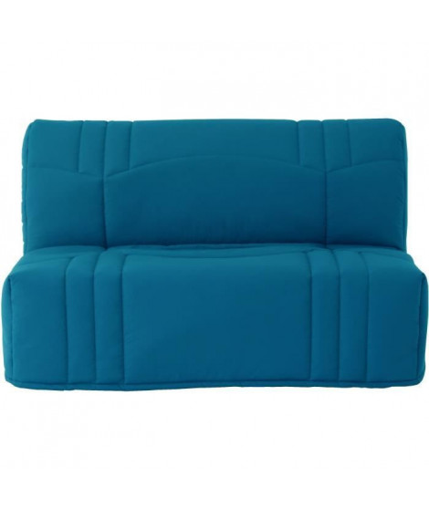 Banquette 2 places BZ DREAM - Tissu 100% Coton bleu canard - Couchage 140x190 cm - L145 x P100 x H90 cm