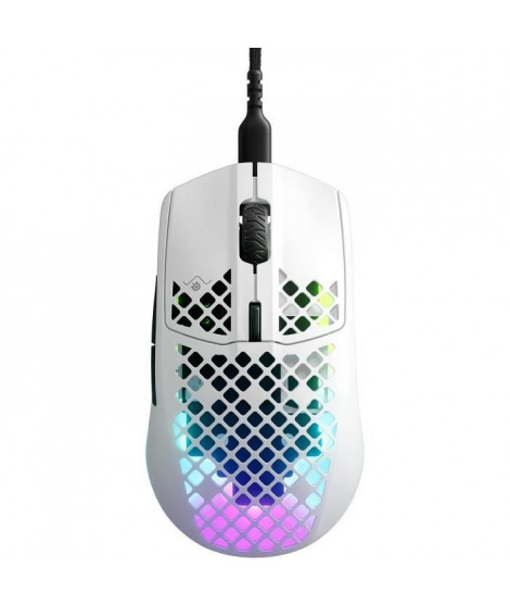 Souris gamer filaire ultra légere - STEELSERIES - AEROX 3 (2022) EDITION SNOW - Blanc