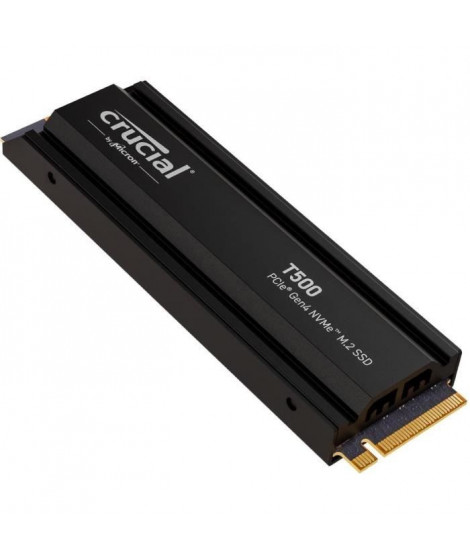 CRUCIAL - CT1000T500SSD5 - SSD interne - 1To - M.2 - HEATSINK