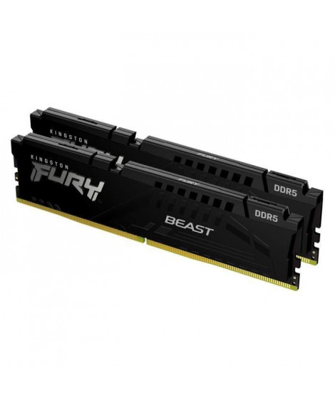 Mémoire RAM - KINGSTON - FURY Beast - 32 Go (2 x 16 Go) - DDR5 - 6000 Mhz CL36 - (KF560C36BBEK2-32)
