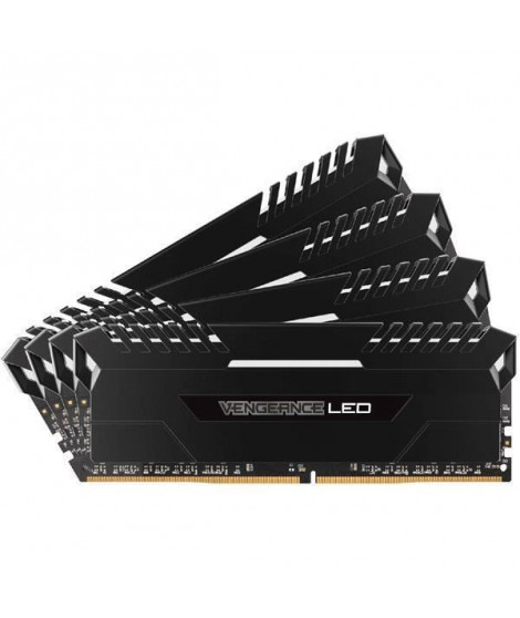 CORSAIR Mémoire PC Vengeance LED - DDR4 - Kit 64GB (4 x 16GB) - 3000 - C15