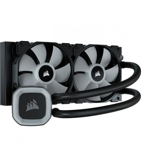 Watercooling - CORSAIR - H100 RGB AIO - Radiateur 240mm - Refroidissement Liquide pour processeur