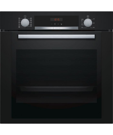 Four multifonction encastrable - Pyrolyse - BOSCH HBA374EB0 SER4 - Noir - Volume 71L - L60 cm