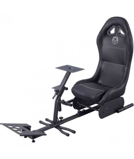 Siege simulation gaming - MOBILITY - QWARE GAMING RACE SEAT - Noir