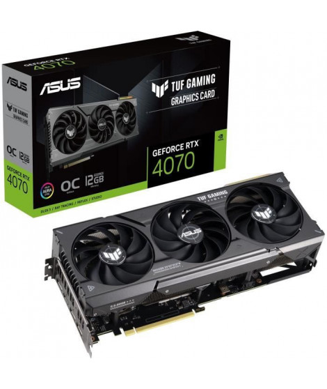 ASUS - Carte Graphique - TUF-RTX4070-O12G-GAMING