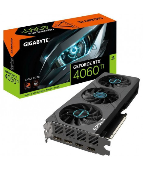 GIGABYTE - Carte Graphique - GeForce - RTX 4060 Ti EAGLE OC 8G