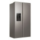 HAIER HSR3918FIMP - Réfrigérateur américain 515L (337+178) - No Frost Multiflow - L90,8cm xH177,5cm - Gris platinium