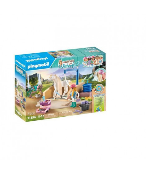 PLAYMOBIL 71354 Isabella & Lioness aire de lavage - Horses of Waterfall -  Des 5 ans