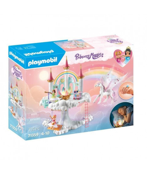 PLAYMOBIL 71359 Tourelle enchantée - Princess Magic - La fleur magique peut se transformer en veilleuse - Des 4 ans