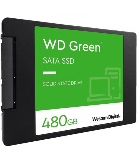 WESTERN DIGITAL - Green - Disque SSD Interne - 480 Go - 2,5 - WDS480G3G0A