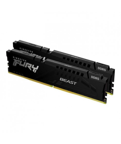 Mémoire RAM - KINGSTON - FURY Beast - 16 Go (2 x 8 Go) - DDR5 - 6000 Mhz CL36 - (KF560C36BBEK2-16)