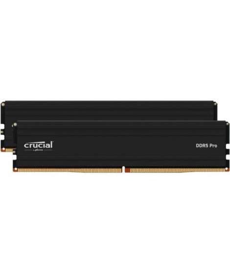 Mémoire RAM - CRUCIAL - PRO DDR5 - 64Go (2x32Go) - DDR5-5600 - UDIMM CL46 (CP2K32G56C46U5)