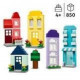 LEGO 11035 Classic Les Maisons Créatives, Jouet pour Garçons et Filles Des 4 Ans, Briques de Construction
