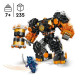 LEGO 71806 NINJAGO Le Robot Élémentaire de la Terre de Cole, Jouet avec 2 Personnages dont une Minifigurine Cole, Cadeau Ninja