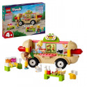 LEGO 42633 Friends Le Food-Truck de Hot-Dogs, Jouet de Restaurant Mobile, avec Figurines et Chat, Cadeau Enfants
