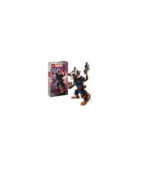 LEGO 76282 Marvel Rocket et Bébé Groot, Jouet pour Enfants, Film Les Gardiens de la Galaxie, Figurine de Super-Héros