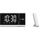 Réveil projecteur - EVOOM - EV304588 - Blanc - Radio FM - 2 alarmes - Projection de l'heure