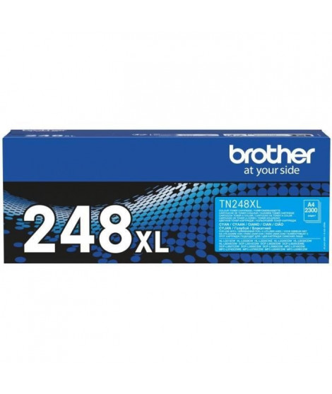 Toner haute capacité - BROTHER - TN248XLC - Cyan - 2300 pages