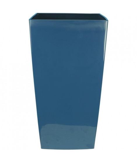 Bac a fleurs carré RIVIERA NUANCE - Plastique - L29xP29xH52 cm - Bleu