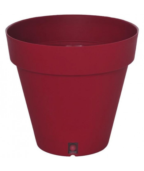 Bac a fleurs rond RIVIERA LOFT - Plastique - Diametre 30 cm - Rouge