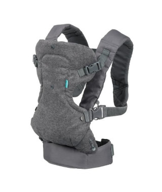 Porte bébé Flip ergonomique 4 en 1 gris - INFANTINO - Flip ergonomique 4 en 1 - Polyester - De 3,6 a 14,5 kg