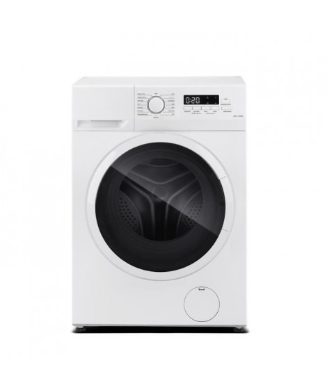 Lave-linge hublot CONTINENTAL EDISON CELL712IW2 - 7 kg - Largeur 59,5 cm - Classe A - 1200 trs/min -  moteur induction - blanc