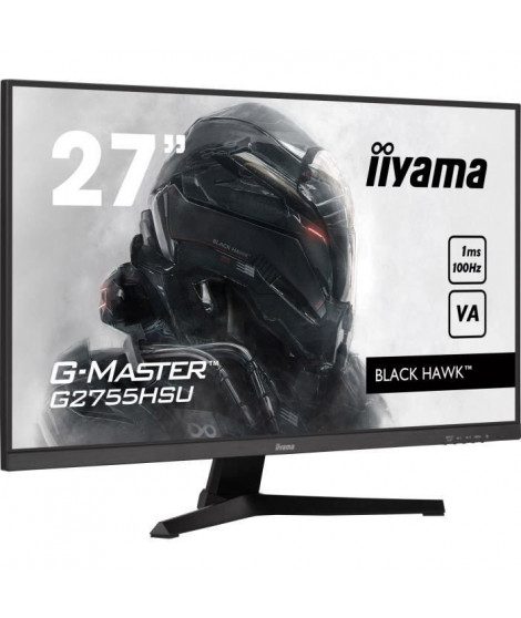 Ecran PC Gamer - IIYAMA - G2755HSU-B1 - 27 FHD - VA - 1ms - 100Hz - HDMI / DP - Freesync