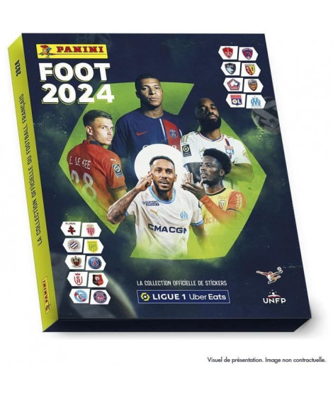 Coffret premium contenant 19 pochettes dont 3 offertes - PANINI - FOOT 2024 LIGUE 1 UBER EATS