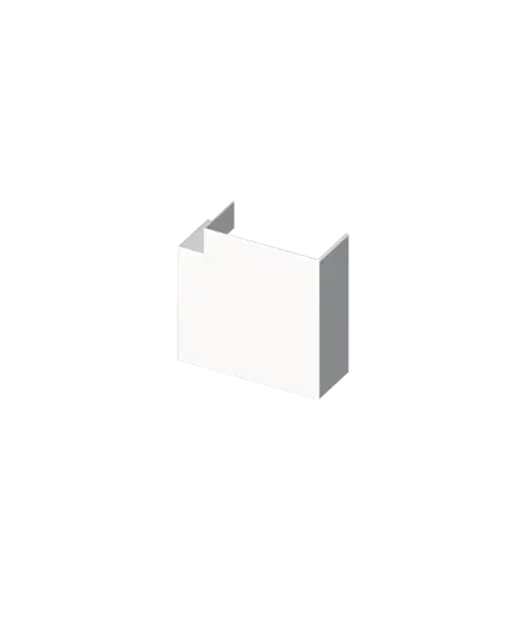 ANGLE PLAT BLANC RAL9010 40X60 U