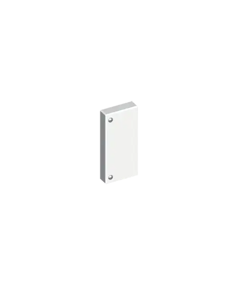 EMBOUT DE FERMETURE BLANC RAL9 0