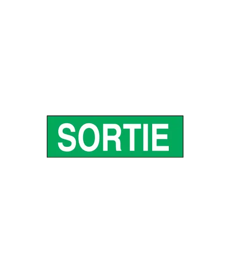 ETIQUETTE H 7 SORTIE