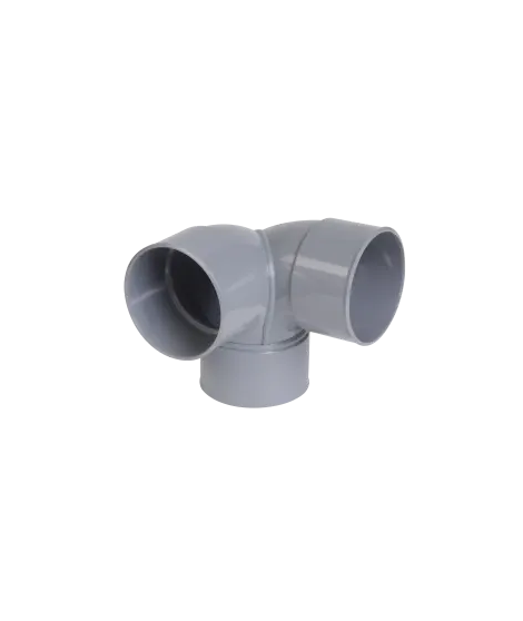 COUDE PVC NICOLL DOUBLE EQUERRE