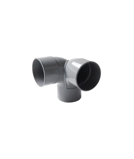COUDE PVC NICOLL DOUBLE EQUERRE