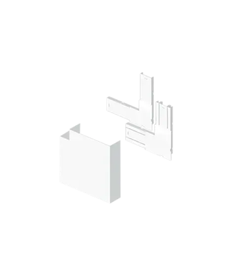 ANGLE PLAT BLANC RAL9010 70X23 0