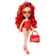 Rainbow High Swim & Style - Poupée mannequin ariculée 27 cm - Ruby (rouge) - Maillot de bain + Paréo - a partir de 4 ans
