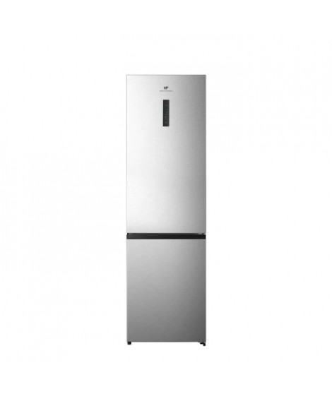 Réfrigérateur combiné CONTINENTAL EDISON CEFC336NFIX - Total No Frost 336L - display sur la porte - classe D - Inox