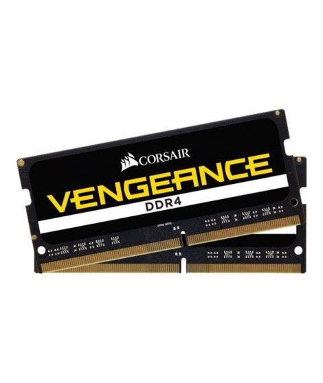 CORSAIR Mémoire PC DDR4 - Sodimm - 32 Go (2 x 16 Go) - 2666MHz - CAS 18 (CMSX32GX4M2A2666C18)