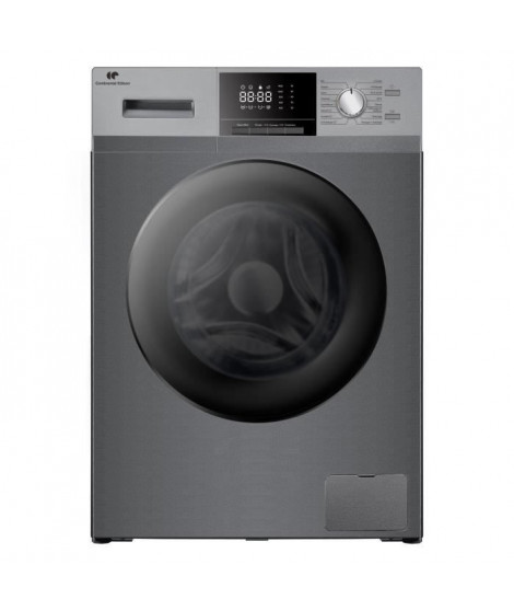 Lave-linge hublot CONTINENTAL EDISON CELL10140S2 - 10 kg - Largeur 60 cm - Classe A - 1400 trs/min -  moteur induction -Anthr…