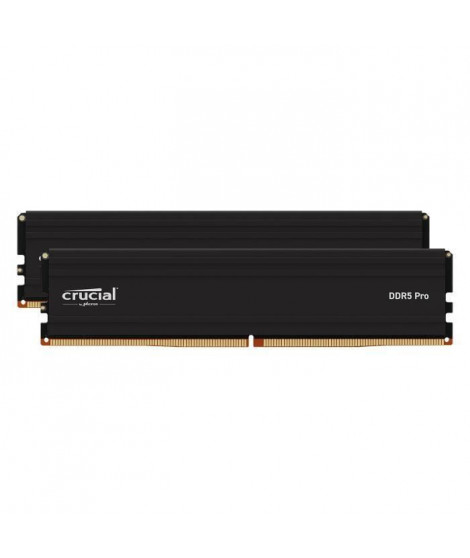 Mémoire RAM - CRUCIAL - PRO DDR5 - 96Go (2x48Go) - DDR5-5600 - UDIMM CL46 (CP2K48G56C46U5)