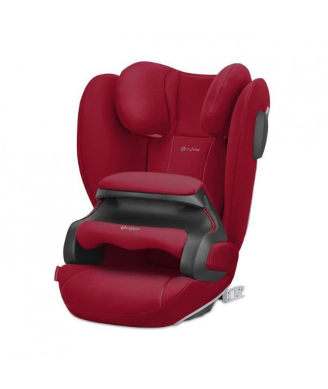 Réhausseur auto CYBEX Pallas B2-Fix + Lux et Dynamic Red-Mid Red Pu1 - De 9 mois a 12 ans - Dossier ajustable - Rouge