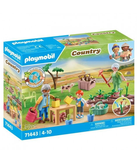 PLAYMOBIL 71443 Grands-parents et potager - Country -  Des 4 ans