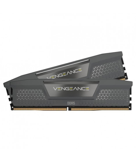 Mémoire RAM - CORSAIR - Vengeance DDR5 RAM 32Go (2x16Go) 5600MHz CL40 AMD Expo Compatible iCUE - Gris (CMK32GX5M2B5600Z40)