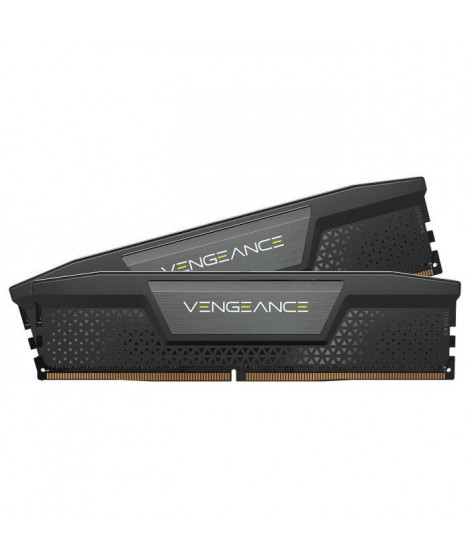 Mémoire RAM - CORSAIR - Vengeance DDR5 RAM 32Go (2x16Go) 5600MHz CL40 Intel XMP  Compatible iCUE - Noir (CMK32GX5M2B5600C40)