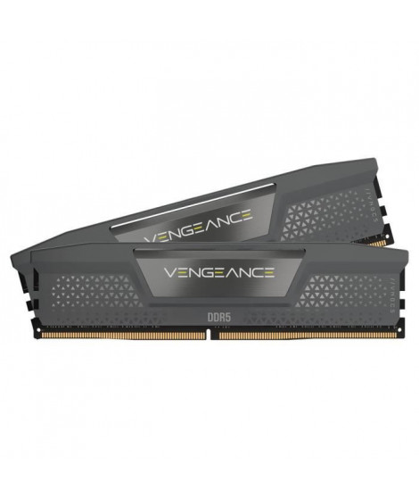 Mémoire RAM - CORSAIR - Vengeance DDR5 RAM 32Go (2x16Go) 6000MHz CL36 AMD Expo Compatible iCUE - Gris (CMK32GX5M2E6000Z36)