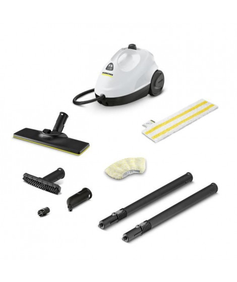 NEW KARCHER SC 2 Easy Fix - Nettoyeur Vapeur - Pression Vapeur 3,2 bar - Puissance 1500 W - Set de Nettoyage de Sol EasyFix &…